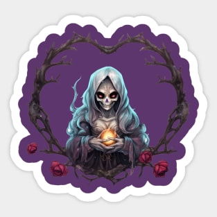 Eternal Embrace: Enigmatic Reaper of Illumination Sticker